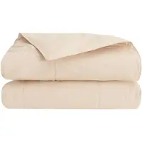 vidaXL Couverture d'été beige 220 x 240 cm 100 % kapok naturel