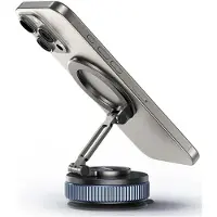 Usams ZJ084 phone holder magnetic tarnish, Support pour smartphone, Argent