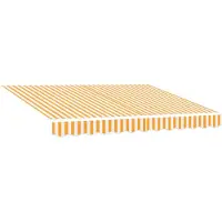 vidaXL Store électrique rétractable jaune et blanc 3 x 2,5 m