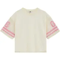 We fashion T-Shirt jaune pastel / rose clair