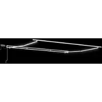 vidaXL Cadre de store avec bandes lumineuses LED Blanc 400 x 350 cm Aluminium
