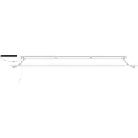 vidaXL Store électrique rétractable jaune et blanc 4 x 2 m