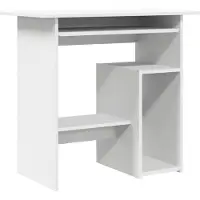 vidaXL Bureau blanc 80x45x74 cm bois composite