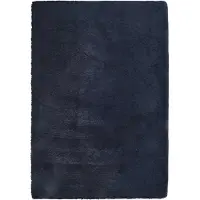 vidaXL Tapis shaggy à poils longs NAVARRA bleu marine 200x290 cm