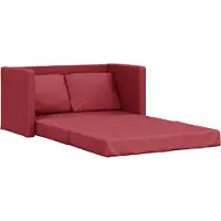 vidaXL Canapé de sol avec fonction sommeil vin rouge 112x174x55 cm similicuir