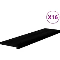 vidaXL Marches d'escalier 16 pcs marron foncé 100x30x2 cm chêne massif