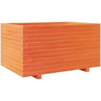 vidaXL Jardinière cire marron 90x60x49,5 cm bois de pin massif