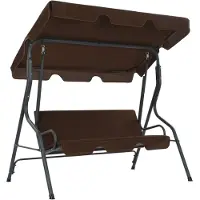 vidaXL Balancelle de jardin Café 170 x 110 x 153 cm