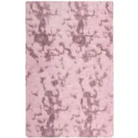 vidaXL Tapis Shaggy à poils longs NAVARRA rose poudré 130x200 cm