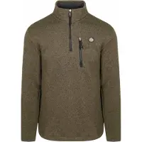 Superdry pour homme. M2014257A Storm Fleece Half Zip Sweater marron (XXL), Casuel, Polyester, Manche longue