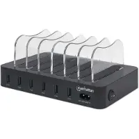 Manhattan 102254 6-Port USB-Ladestation USB-A-Ports 2,4 A/5 V 55W