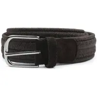 Profuomo Ceinture tissée Waxed Marron