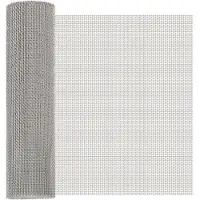 vidaXL Grille en maille 40 x 1000 cm, 8 mailles, acier inoxydable 201, argent
