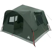 vidaXL Tente Sofort, vert olive, 365 x 380 x 200 cm, polyester et acier