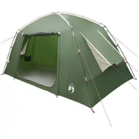 vidaXL Tente cabane avec toit, verte, 300 x 210 x 156 cm, polyester