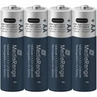 MediaRange Batterie wiederaufl. USB-C Li-ION AA 1,5V 4St