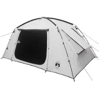 vidaXL Tente cabane avec toit, blanc, occultante, 400 x 210 x 180 cm, polyester