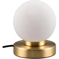 TRIO Lampe de table Prinz Ii or avec verre blanc