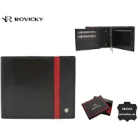 Rovicky Portefeuille élégant en cuir pour homme -