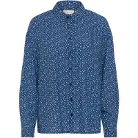 Cream Chemisier 'CRTiah' bleu / bleu foncé / blanc
