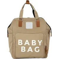 Bagmori Sac à langer noisette / blanc