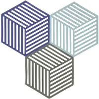 Zone Denmark Dessous-de-plat Hexagon Trivets-3 Pieces