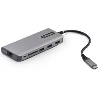 StarTech.com .com Adaptateur Multiport USB-C vers HDMI, Recharge PD 140W, 4K 60Hz, Hub USB 3 Ports 10 Gbps, Lecteur de Carte SD, 2,5 GbE, Mini Dock pour MacBook / Dell / ThinkPad / HP