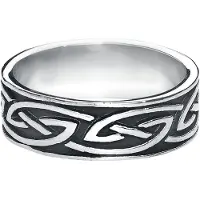 EtNox Bague de - Nœud Celtique - pour Homme - couleur argent - Taille 5XL