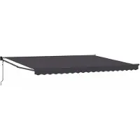 vidaXL , store enroulable anthracite, 4 x 2 mètres, polyester et métal