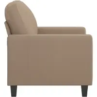 vidaXL Fauteuil Cappuccino-Brown 60 cm similicuir