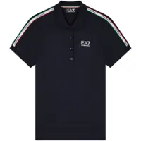 EA7 pour femme. 7W001221_AF12503 Polo Italian Spirit bleu (XXL), Casuel, Coton, Manche courte, Marine