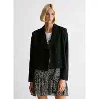 Pepe Jeans pour femme. PL4024385 Blazer Rachel noir (XS), Casuel, Polyester