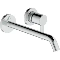 Ideal standard IS Mélangeur lavabo mural JOY, BS2, rosace ronde, diam. 225mm, chrome