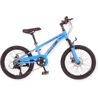 Buxibo - Vélo Austin - Vélo tout terrain pour enfants - Cadre en acier - 20 pouces - Bleu