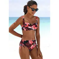 LASCANA Hauts de bikini sapin / corail / fuchsia
