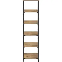 vidaXL Étagère Chêne Artisanal 50 X 33 X 188,5 Cm Bois D'ingénierie
