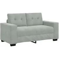vidaXL Canapé deux places gris clair 160x77x82 cm Velours