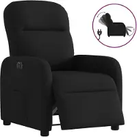 vidaXL Fauteuil relax électrique noir tissu