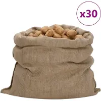 vidaXL Sacs en jute 30 pcs 100x110 cm 100 % jute 340 g/m²