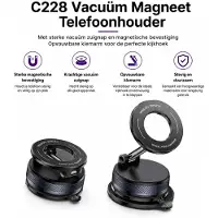 Yesido Support magnétique pour voiture C228, Noir, Support pour smartphone, Noir