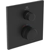 Ideal standard standard ceratherm navigo - thermostatische inbouw douchekraan, zijdeglans zwart