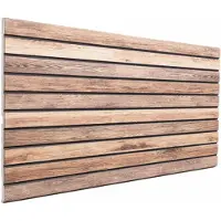vidaXL Panneaux muraux , 10 pièces, marron clair, 100 x 50 cm, mousse EPS