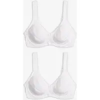 Bonprix Lot de 2 soutiens-gorge minimiseurs moulés coton, avec armatures