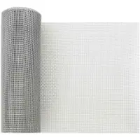 vidaXL Écran en mailles 20 x 2000 cm, 20 mailles, acier inoxydable 201, argent