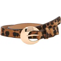 STUDIO SELECT Ceinture camel / marron / noir