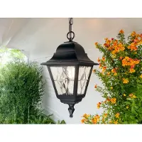 Elstead Lighting Luminaires d'extérieur , Norfolk NR9, dimmable, Noir, Verre, Ancien