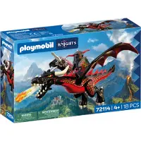 Playmobil Dragon Construction Game Rouge Enfants