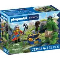Playmobil geobra Brandstätter Stiftung & Co.K Troll et le trésor du chevalier au lion