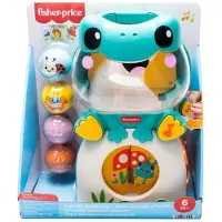 Fisher Price -Grenouille qui s'Illumine et Roule-jouet d'éveil