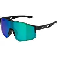 Rebel Lunettes de soleil de sport polarisées Active, noir, lentille verte/bleue